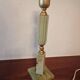 Foot lamp bedside desk onyx brass 1950 60