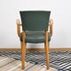 Fauteuil bridge moleskine vert
