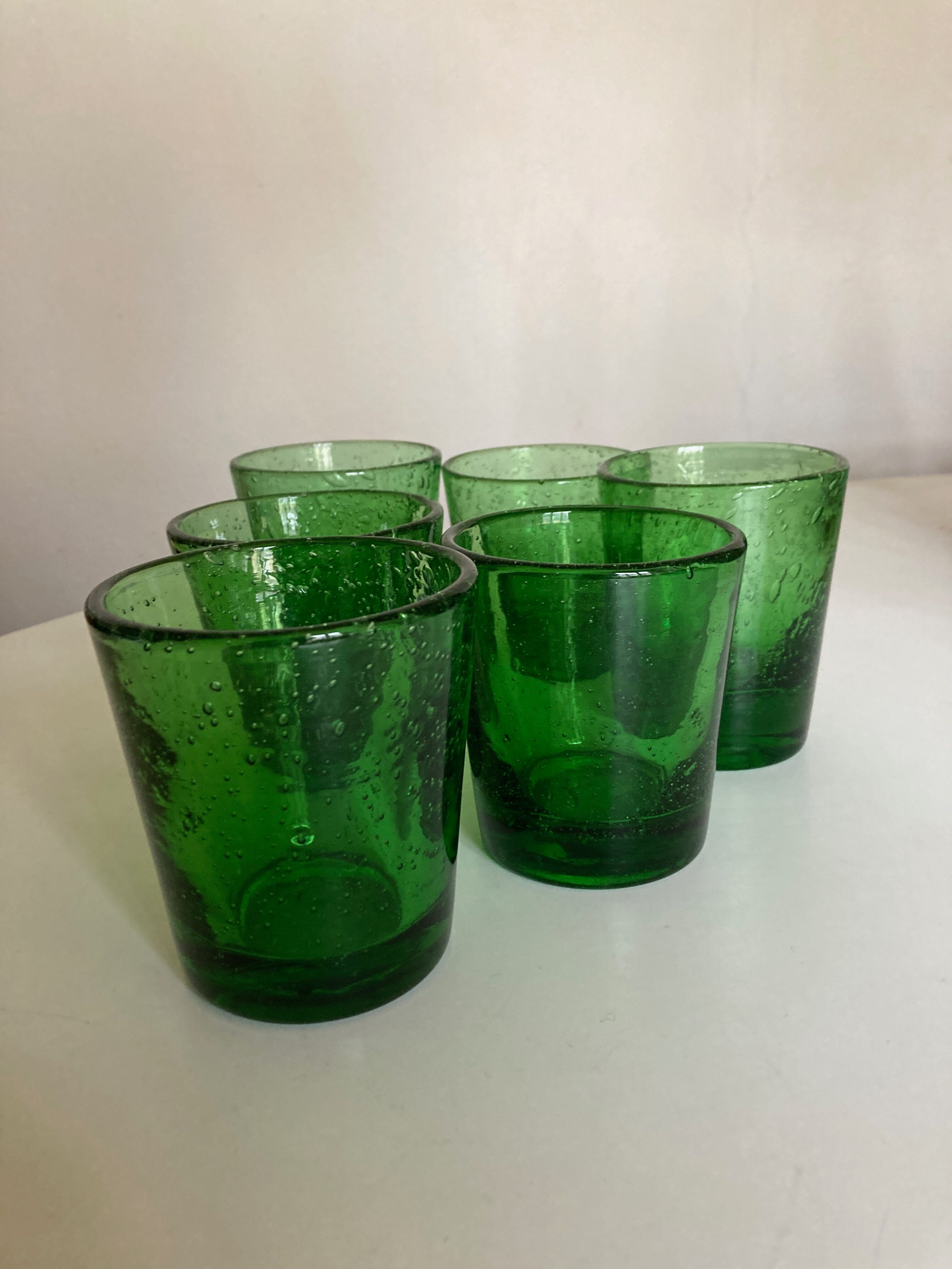 Set de 6 verres gobelets de Biot XXL 1960
