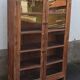 Old wooden glass cabinet