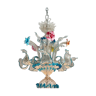 Lustre vénitien en verre de Murano multicolore, 12 bras de lumière