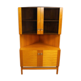 Vitrine d'angle en teck par P.Rimme, années 1960