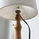 Lampe de bureau en bois chêne clair 1950