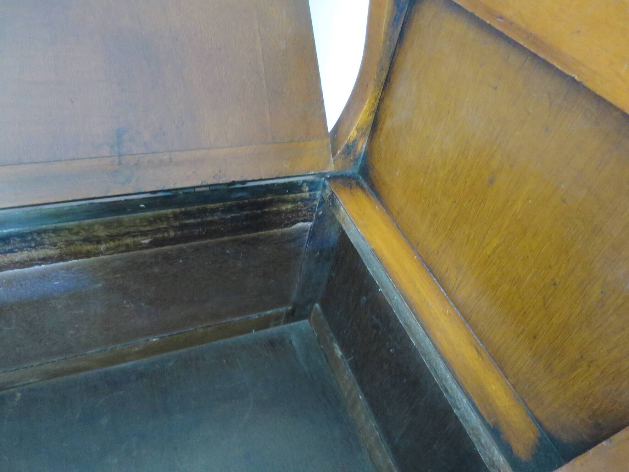 Rare entrance bench - Old chest bench - toy chest - oak color