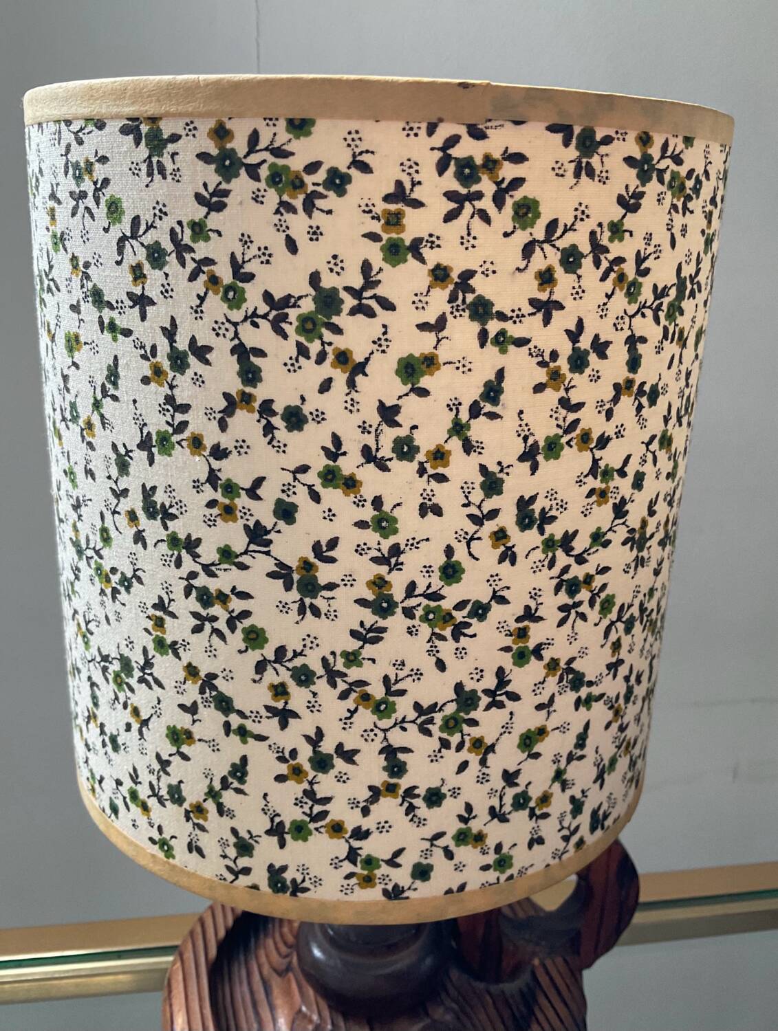 Pair of Scandinavian wooden lamps from the 60s