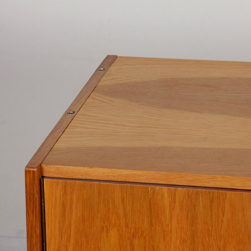 Vintage oak chest of drawers by Jiri Jiroutek model U-458 1960