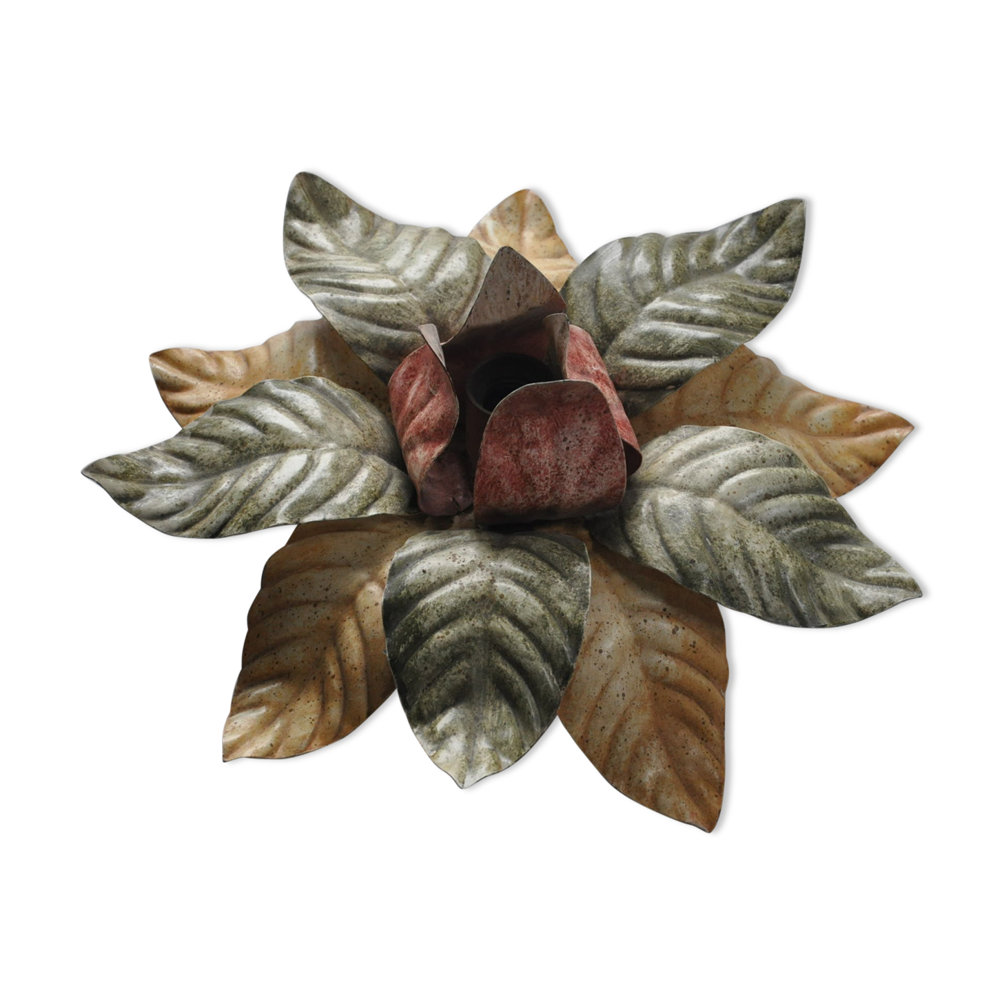 Flower shaped vintage wall sconce