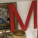 Large vintage metal letters