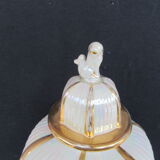 Potiche porcelain vase by Limoges R. Montigny and Co. from the 1950s