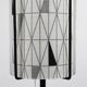 Floor Lamp with Sven Markelius “Pythagoras” Fabric Shade — Nordiska Kompaniet (attr.), Sweden, circa 1955–1960
