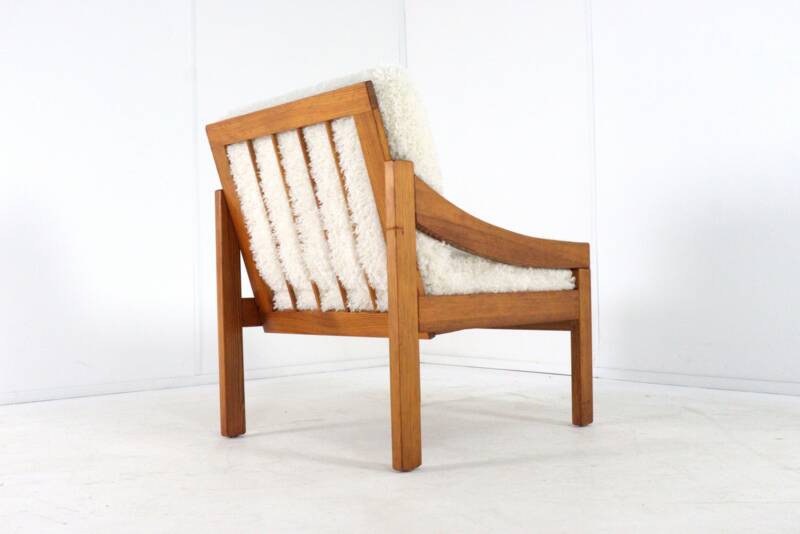 Pine armchair 'Gassel' Cream | one off a kind designer chair custom made