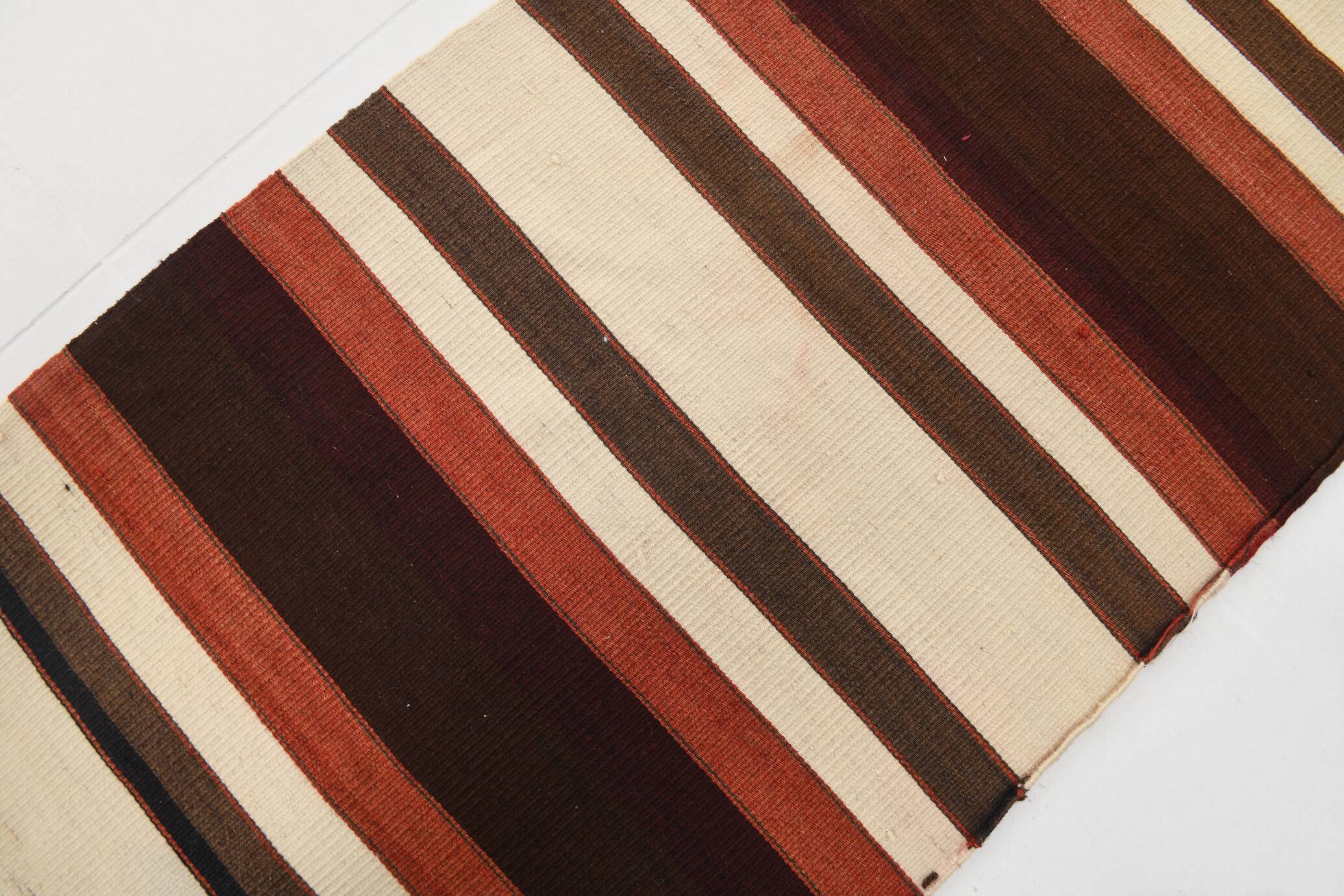 2x15 Rare Size Kilim Runner Rug, Turkish Kilim Runner, 64x457Cm