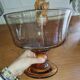 Large fruit bowl or amber blown glass sangria – 1950s/60s