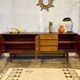 Vintage sideboard with metal legs