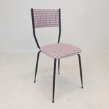 Set of 4 Italian Metal Dining Chairs, 1960's