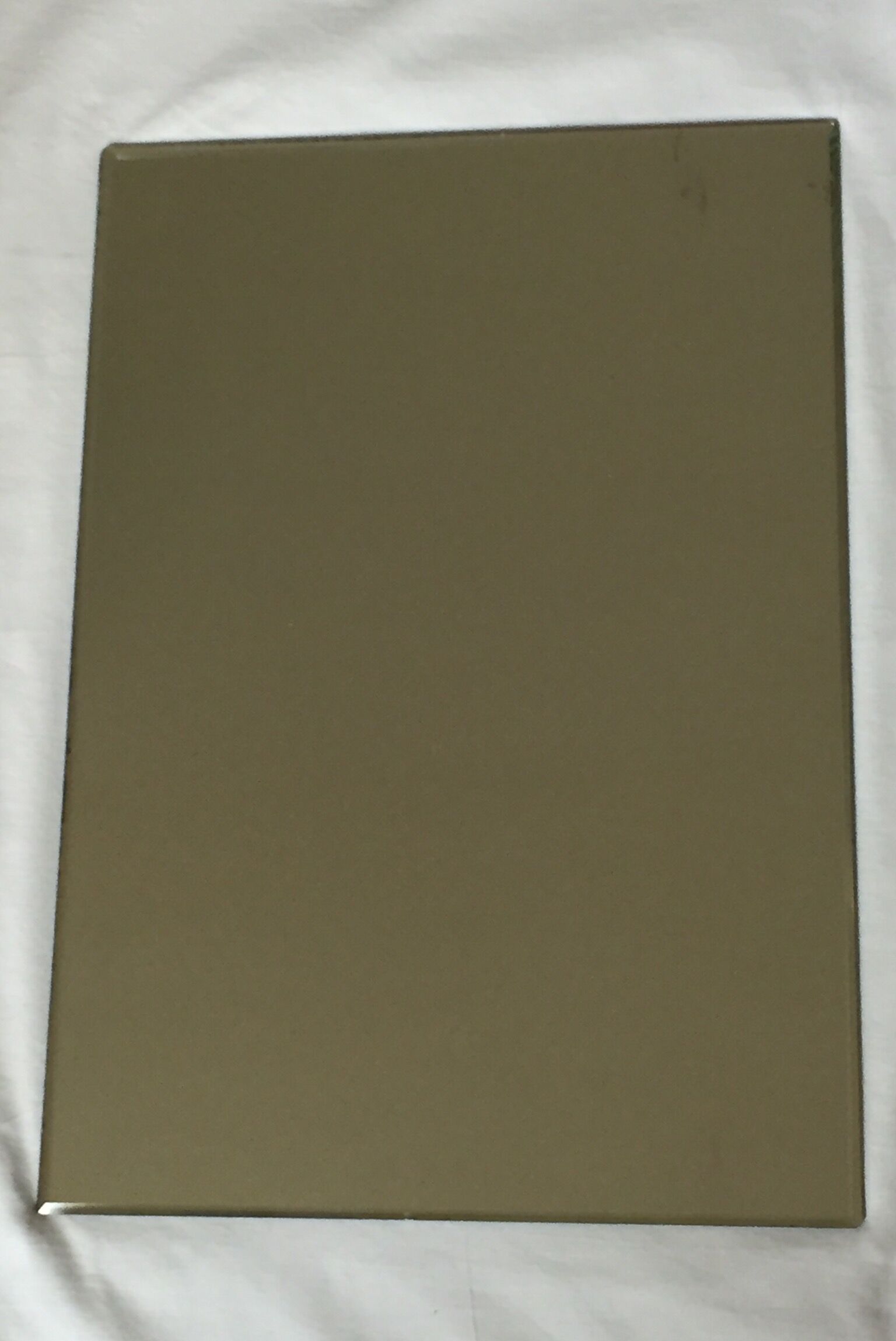 Vintage rectangular bevelled mirror, 1970s