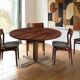 Table à manger Jorge Zalszupin ronde extensible palissandre jacaranda 1960