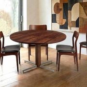 Table à manger Jorge Zalszupin ronde extensible palissandre jacaranda 1960