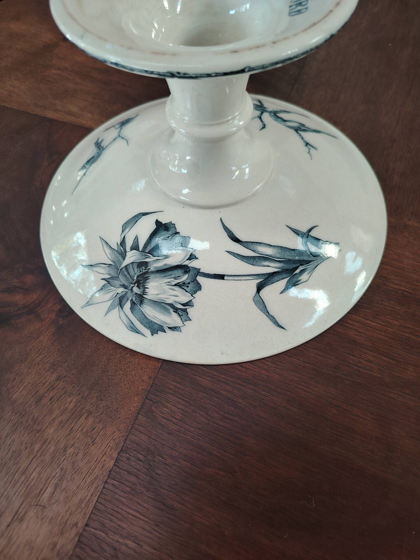 Footed bowl "compotier" in earthenware Choisy-le-Roi HB&Cie Oxford