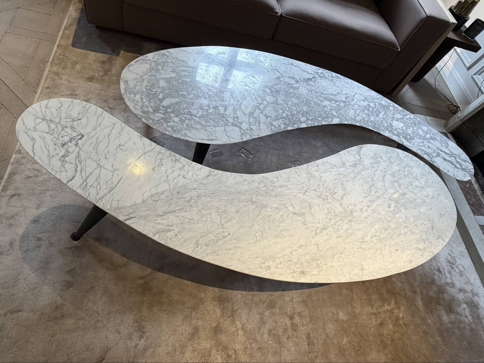 Marble coffee table