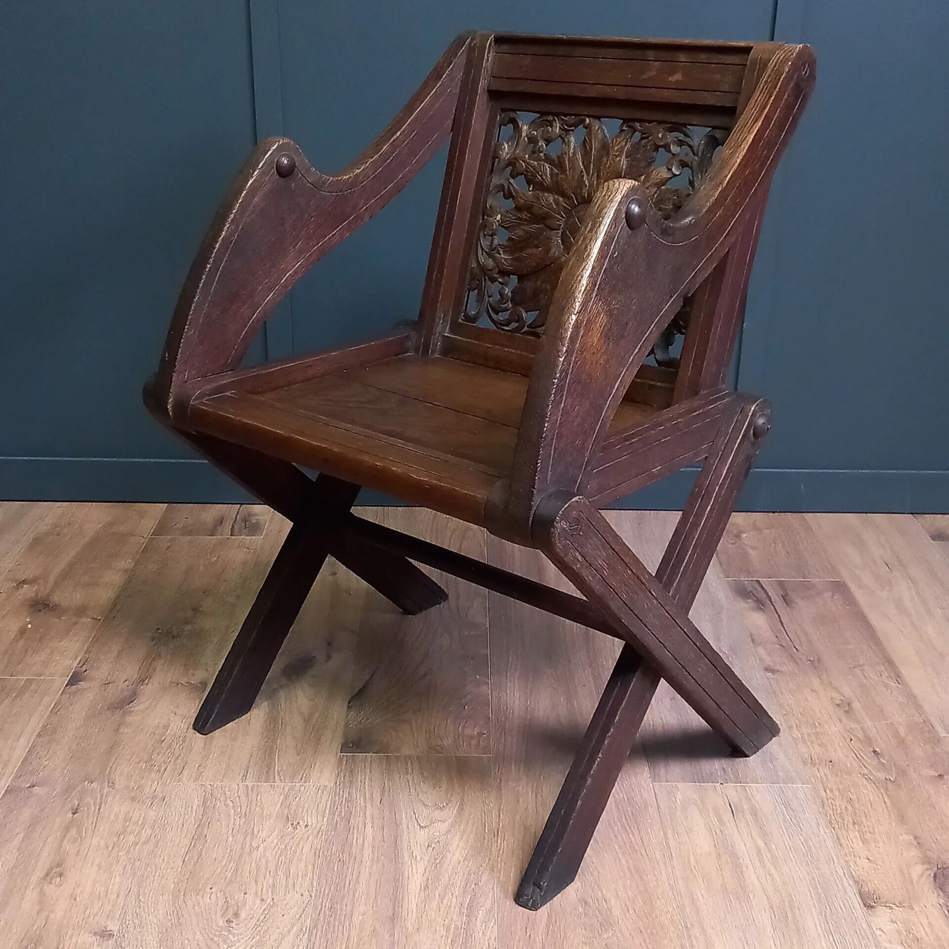 Antique Glastonbury priest chair