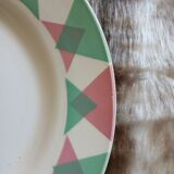 20 antique flat plates from Digoin and Sarreguemines