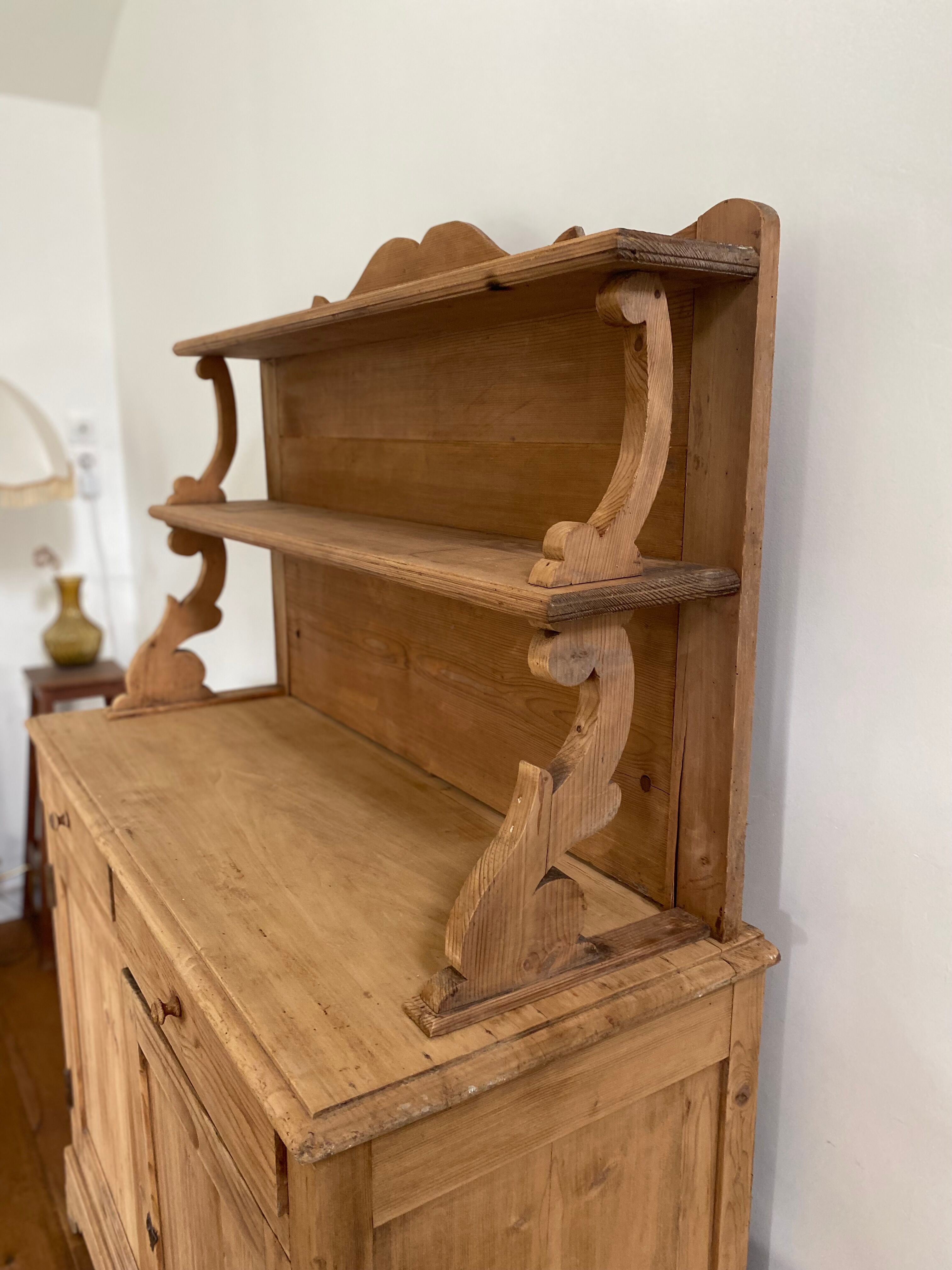 Sideboard old wooden dresser two bodies