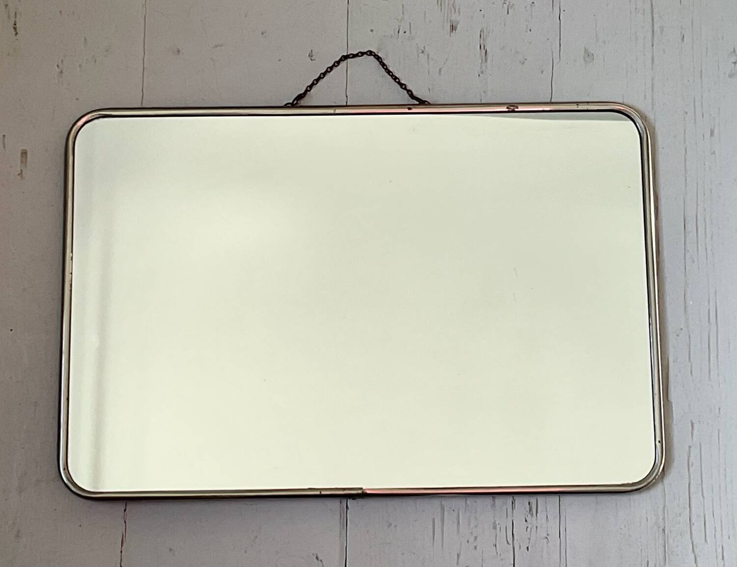 Large vintage barber mirror