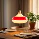 Vintage glass pendant/light, futuristic style, UFO-shaped.