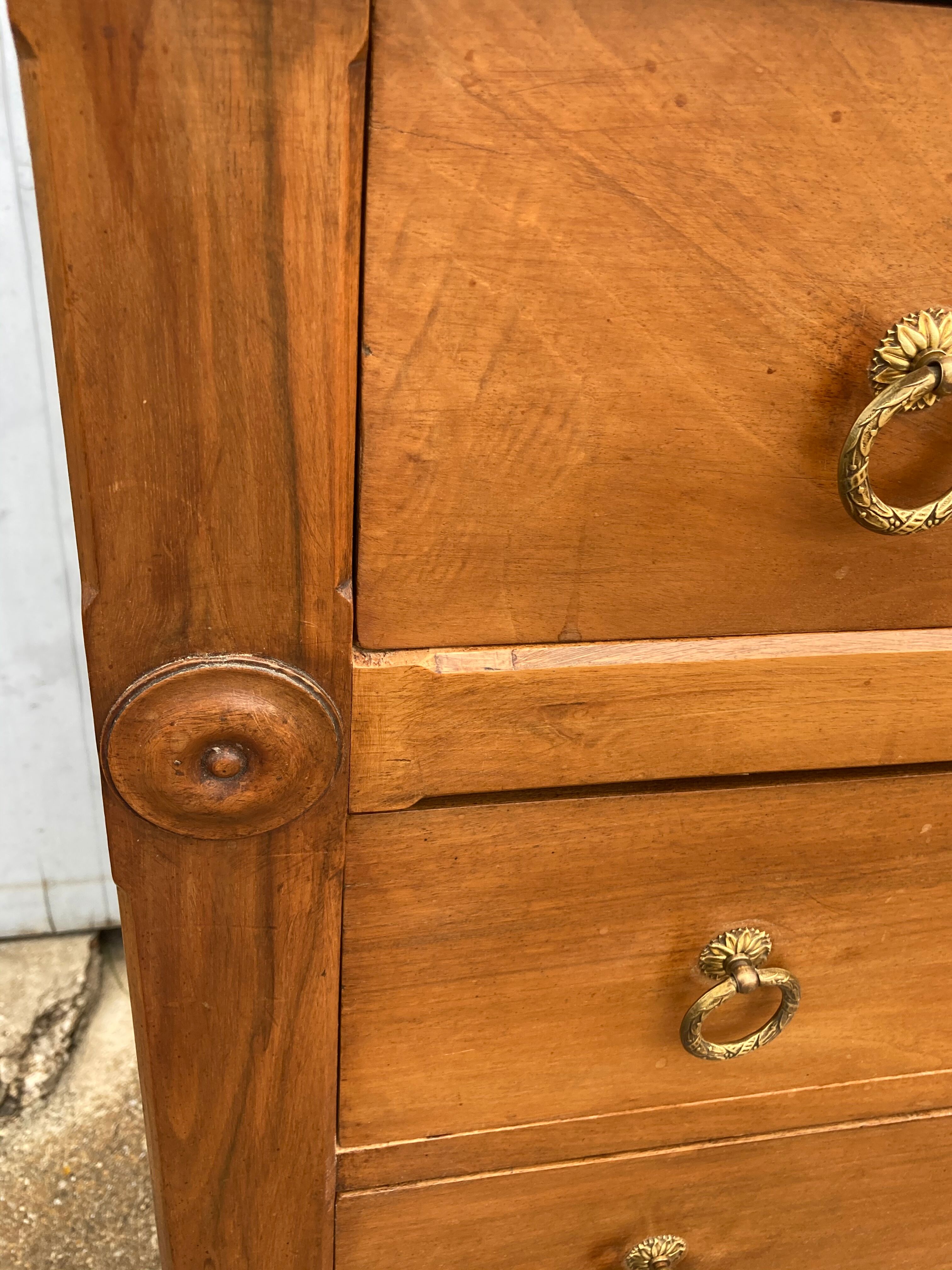 Walnut Louis XVI Style chest of drawers