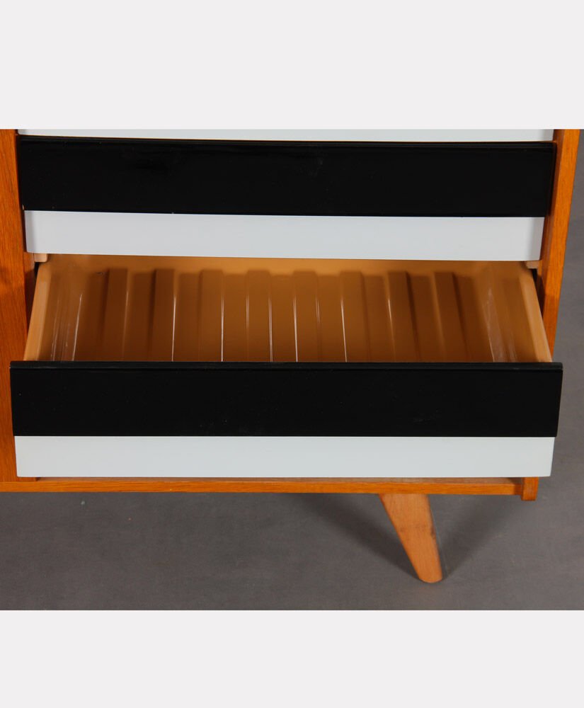 Vintage oak chest of drawers by Jiri Jiroutek, model U458, 1960s