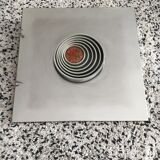 Angelo Brotto wall lamp sculpture, model quasar for esperia, 1970.