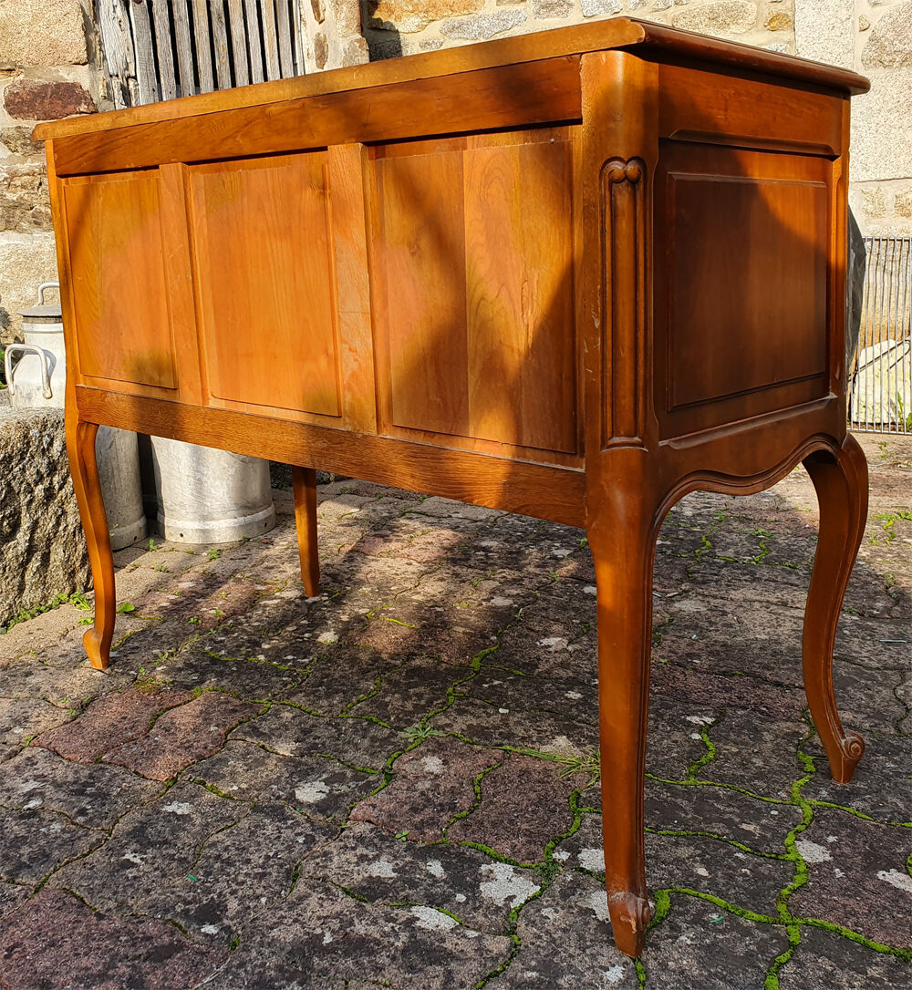 Louis XV mind jumper dresser, 2 drawers, cherry, 60s