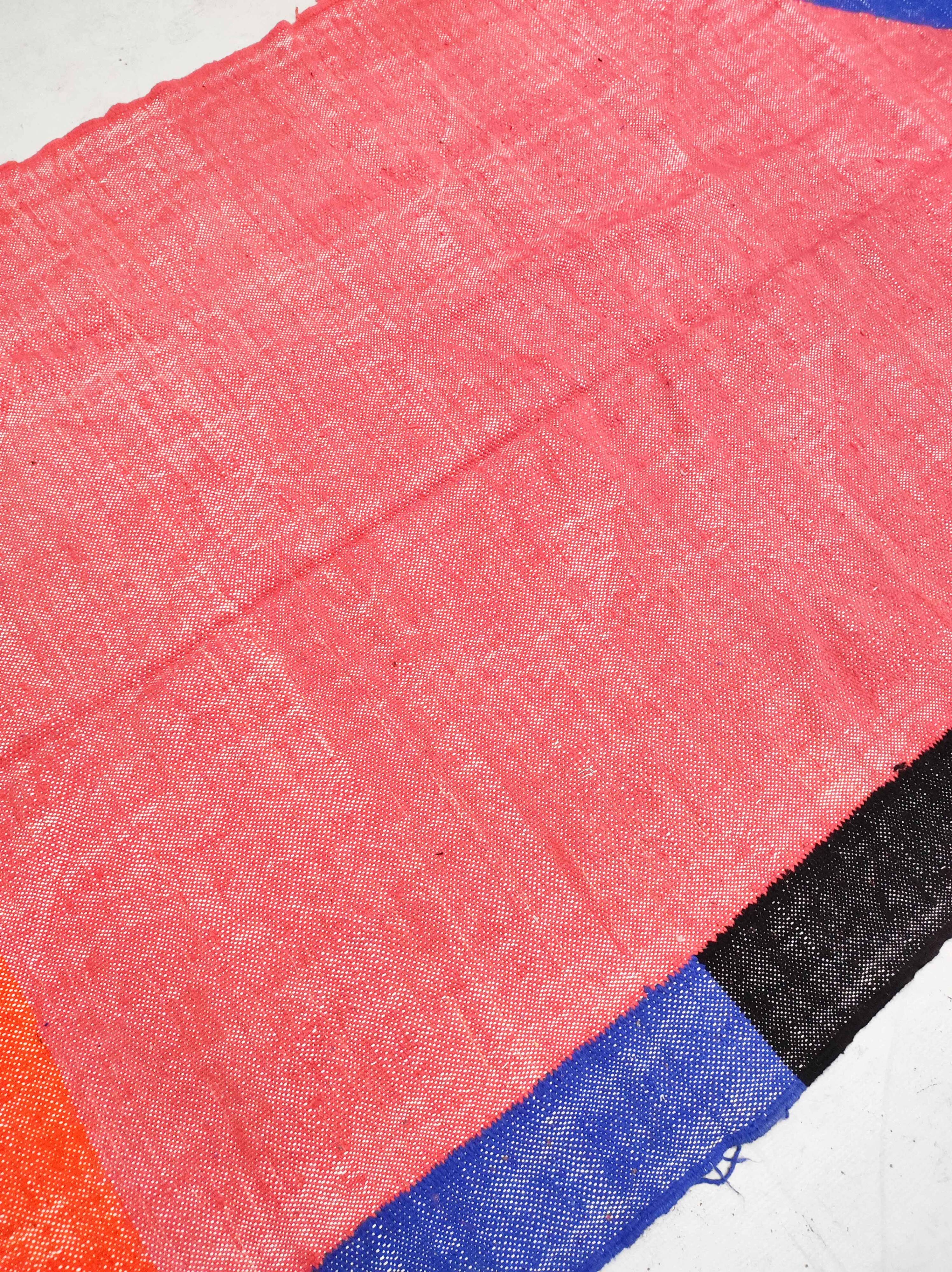 Contemporary Moroccan Berber kilim 3.06x1.89m new 100% wool