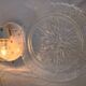 Authentic vintage french ceiling light from the 1960s, pat angem.