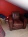 Square club armchair