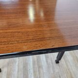 Table à manger extensible de style scandinave en noyer et ébène