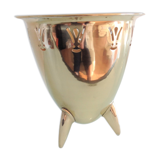 Brass /vintage tripod champagne bucket