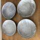 4 enamelled sandstone plates