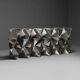 Stainless Steel Room divider / bookcase by Manfredo Massironi for Arrmet