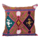 Vintage embroidered cushion cover 66x66 cm