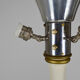 Lampadaire Art Déco en bois peint blanc et doré, 1925