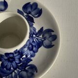 Vintage blue and white hand-held egg cup Poland D13