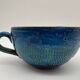Tasse à thé café, Aldo Londi, Rimini blu, 1969, céramique bleu e vert