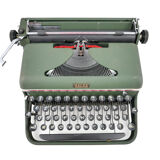 Halda Model P Sweden vintage green typewriter 50