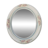 Miroir ovale en plâtre