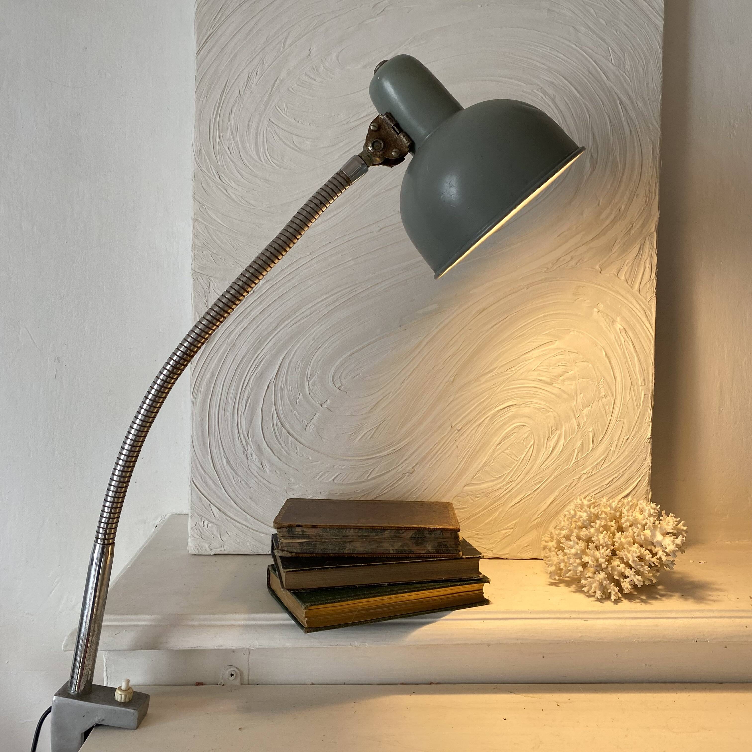 Fornay-style workshop lamp from the 1950s