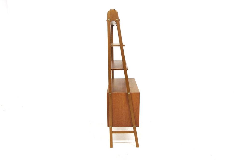 Teak chest of drawers and bookcase, Sweden, 1950