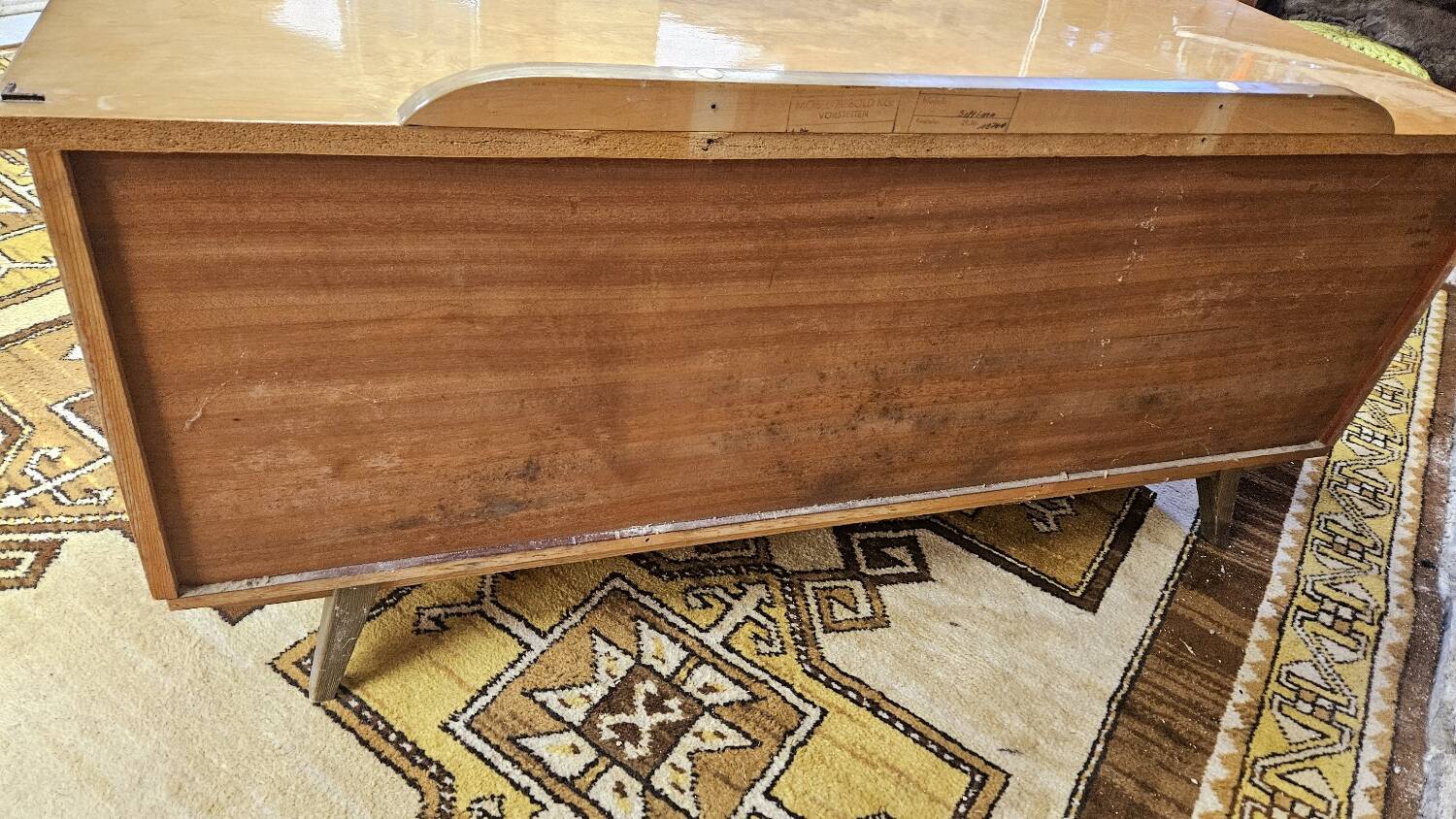 Petite enfilade bois blond vintage