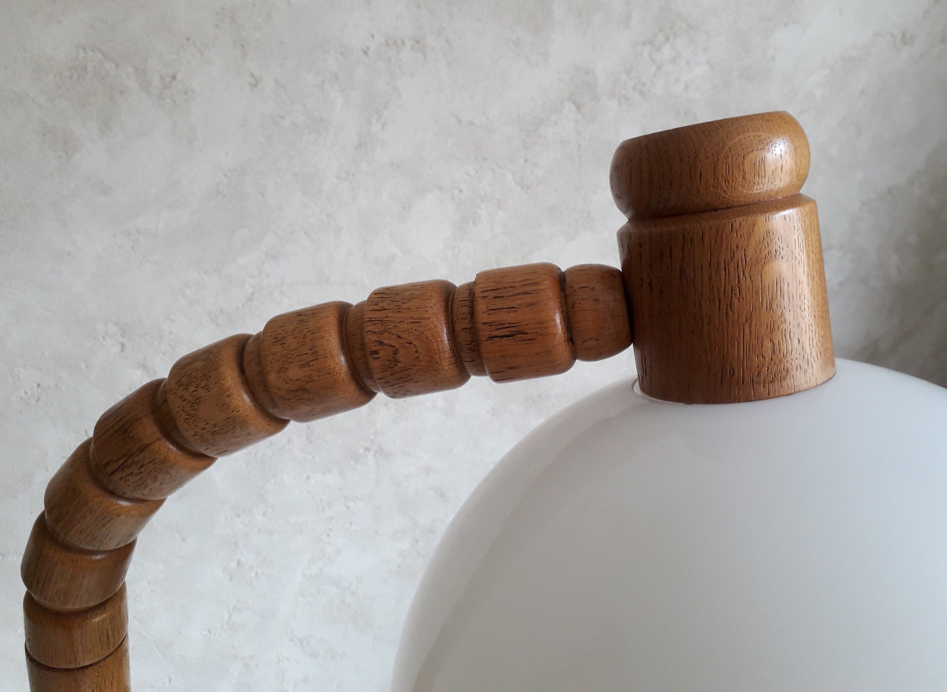 Wooden floor lamp, dutch design by steinhauer